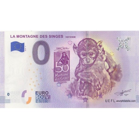 Euro banknote memory - 67 - La montagne des singes - 2019-4