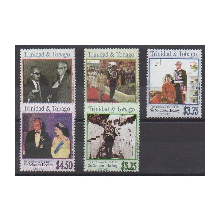 Trinidad and Tobago - 2005 - Nb 892/896 - Celebrities