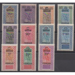Sudan - 1922 - Nb 42/52 - Mint hinged - Mint hinged
