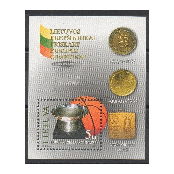 Timbres - Thème sports divers - Lituanie - 2003- No BF 30
