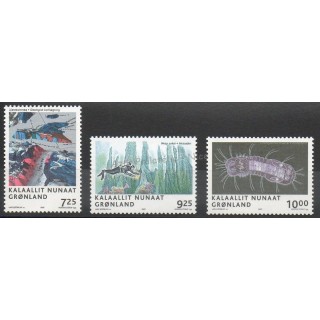 Timbres - Thème sciences et techniques - Groenland - 2005- No 424/426