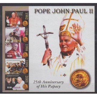 Dominique - 2004 - Nb 3104/3108 - Pope