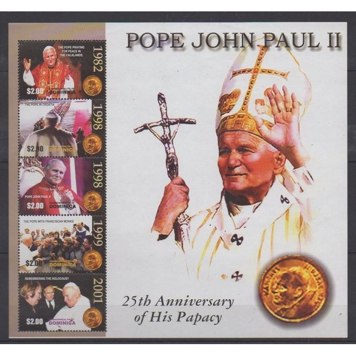 Dominique - 2004 - Nb 3104/3108 - Pope