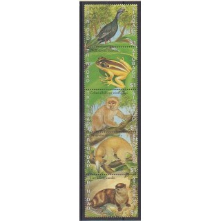Trinidad and Tobago - 1989 - Nb 622/626 - Animals - Endangered species - WWF