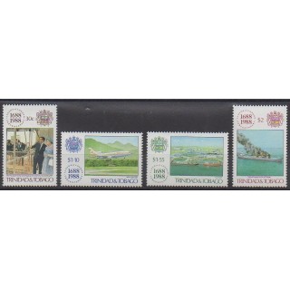 Trinidad and Tobago - 1988 - Nb 604/607 - Various Historics Themes