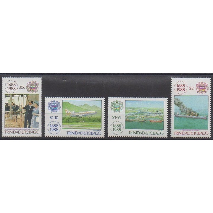 Trinidad and Tobago - 1988 - Nb 604/607 - Various Historics Themes