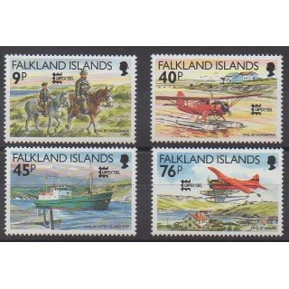 Falkland - 1996 - No 681/684 - Service postal - Philatélie