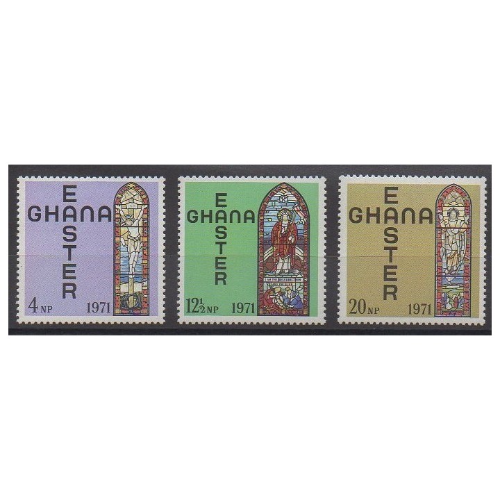 Ghana - 1971 - No 403/405 - Pâques