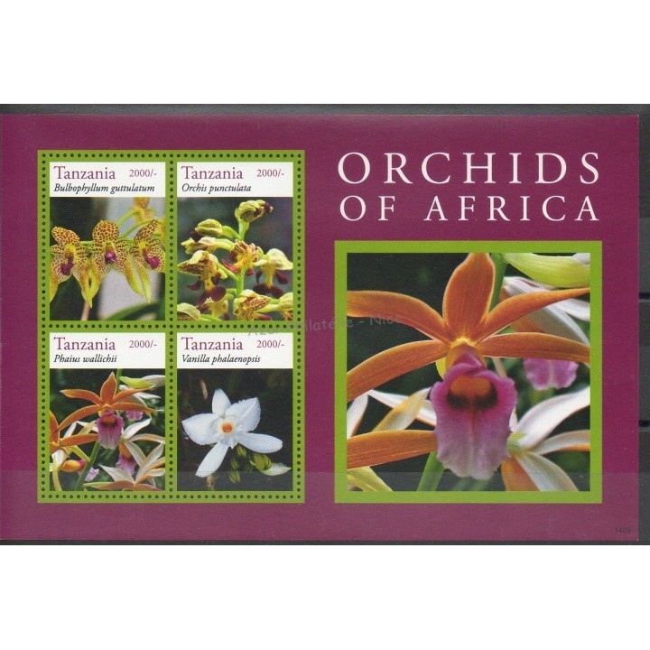 Stamps - Theme orchids - Tanzania - 2015- Nb 3900/3903