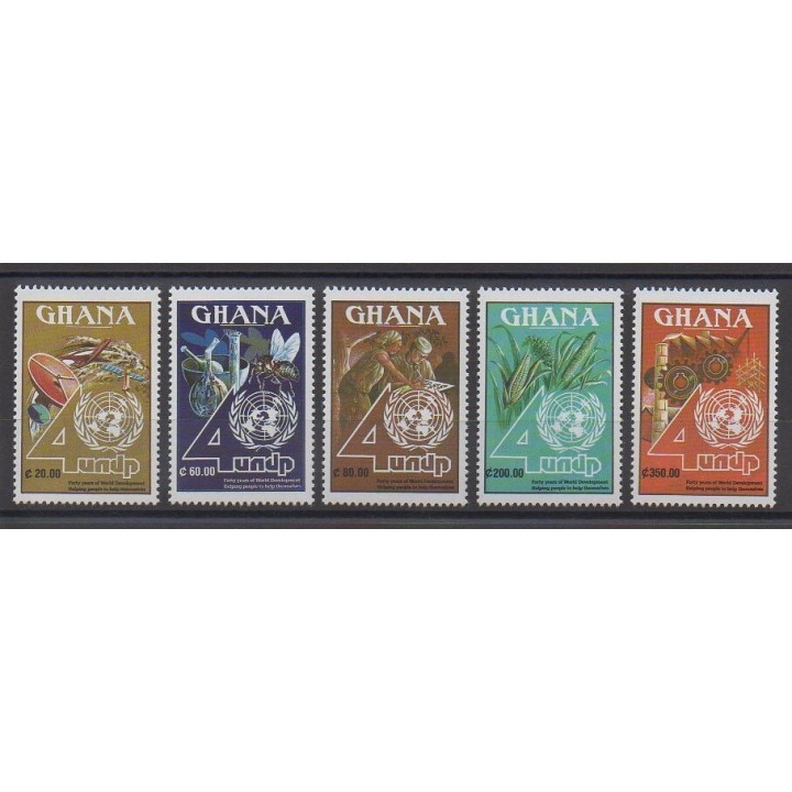 Ghana - 1991 - No 1218/1222 - Nations unies
