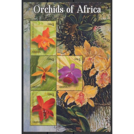Ghana - 2015- No 3537A/3537D - orchidées