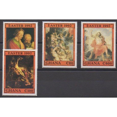 Ghana - 1992 - Nb 1326/1329 - Easter - Paintings
