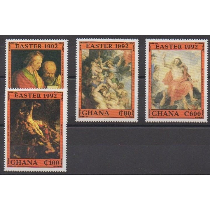 Ghana - 1992 - No 1326/1329 - Pâques - Peinture