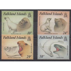 Falkland - 1987 - Nb 476/479 - Sea animals - Mamals