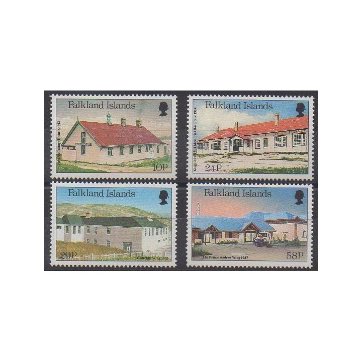 Falkland - 1987 - No 484/487 - Santé ou Croix-Rouge