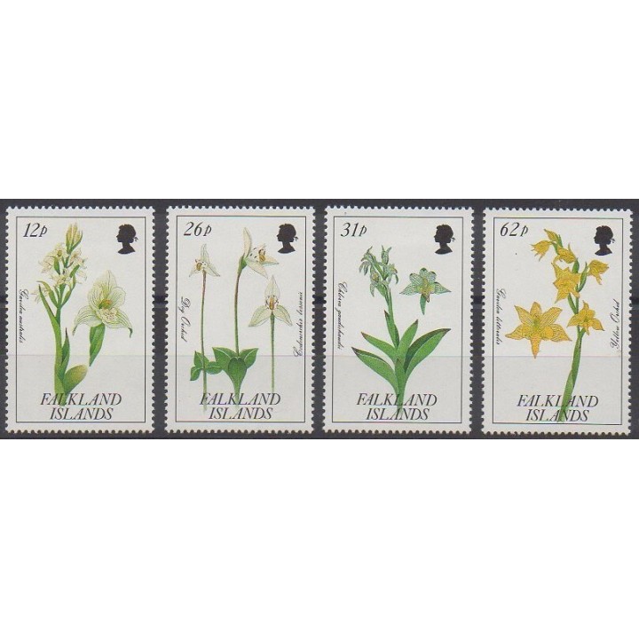 Falkland - 1991 - Nb 549/552 - Orchids