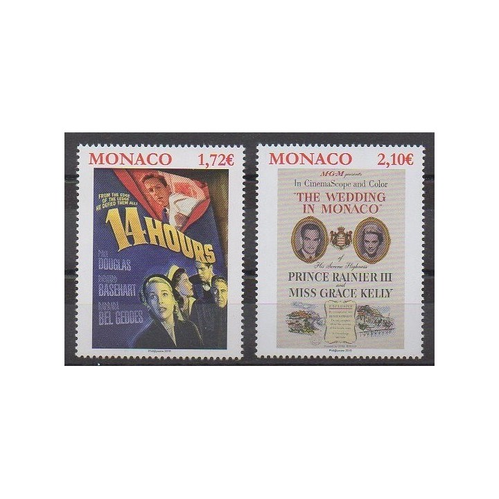 Monaco - 2019 - Nb 3166/3167 - Royalty - Cinema