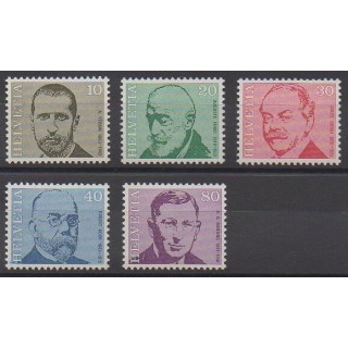 Suisse - 1971 - No 886/890 - Célébrités