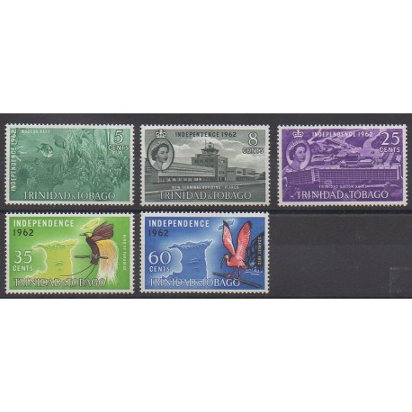 Trinidad and Tobago - 1962 - Nb 192/196 - Various Historics Themes