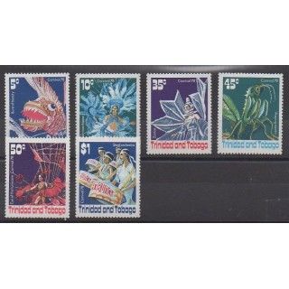 Trinidad and Tobago - 1978 - Nb 384/389 - Masks or carnaval