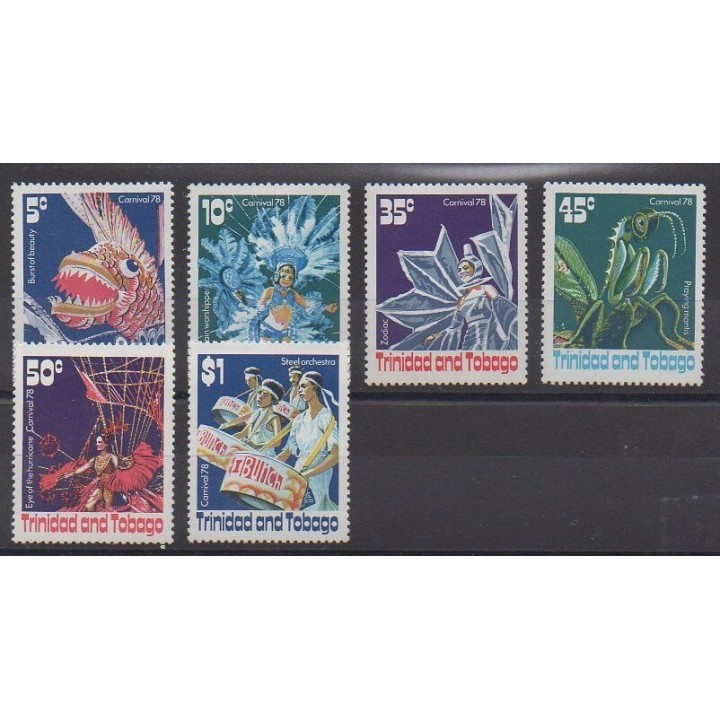 Trinidad and Tobago - 1978 - Nb 384/389 - Masks or carnaval