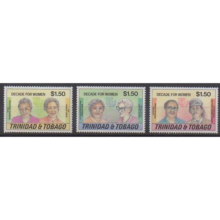 Trinidad and Tobago - 1985 - Nb 526/528 - Celebrities