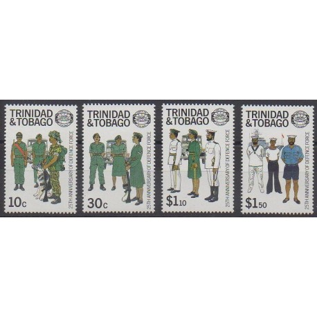 Trinidad and Tobago - 1988 - Nb 577/580 - Military history