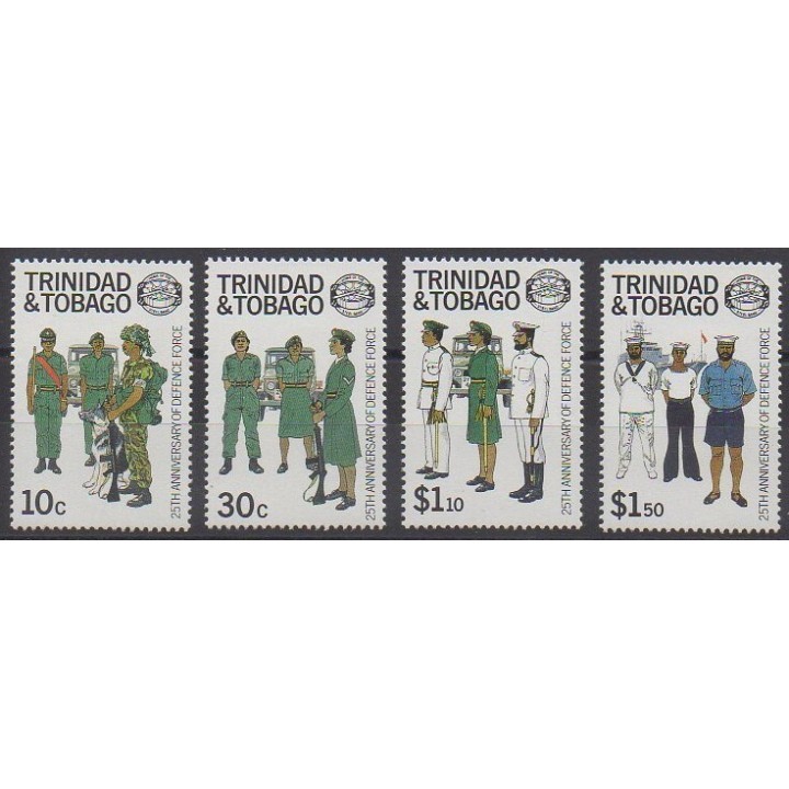 Trinité et Tobago - 1988 - No 577/580 - Histoire militaire