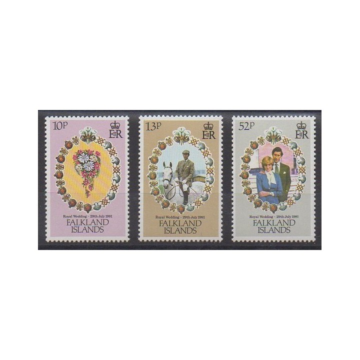 Falkland - 1981 - Nb 324/326 - Royalty