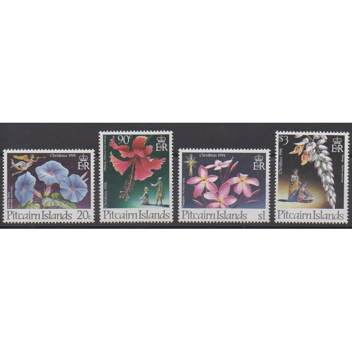 Pitcairn - 1994 - Nb 428/431 - Flowers - Christmas