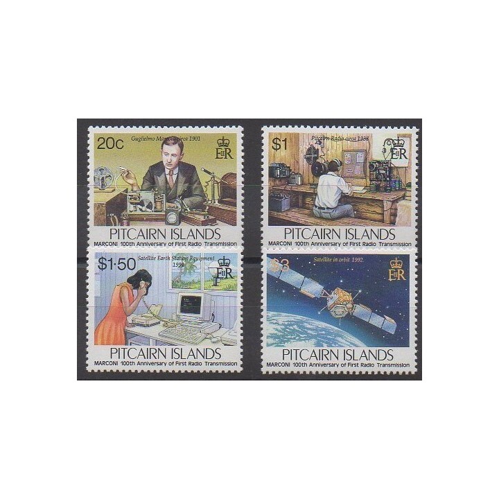 Pitcairn - 1995 - Nb 448/451 - Telecommunications