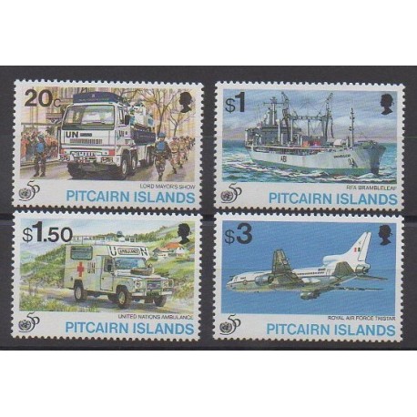 Pitcairn - 1995 - No 452/455 - Histoire militaire