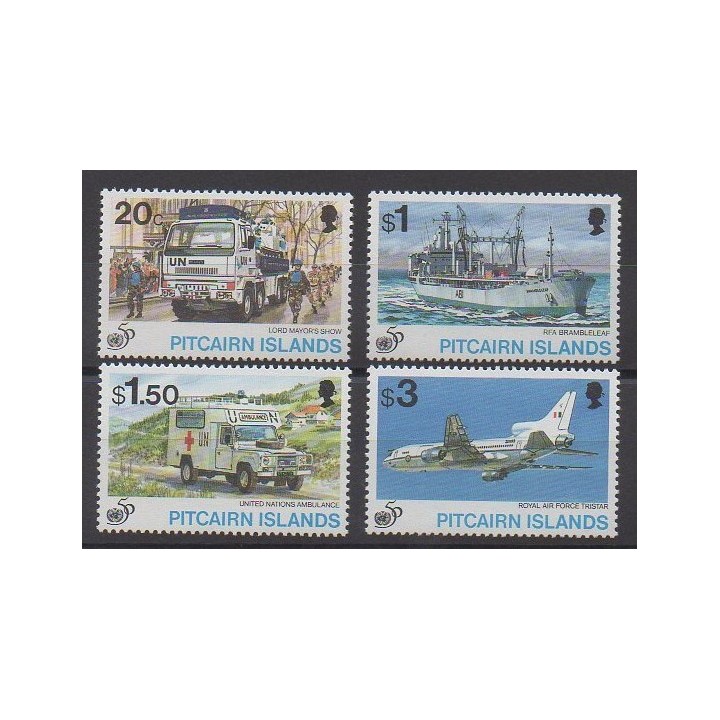 Pitcairn - 1995 - No 452/455 - Histoire militaire