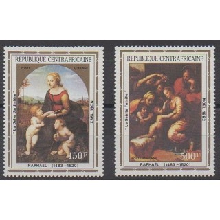Central African Republic - 1982 - Nb PA261/PA262 - Paintings - Christmas