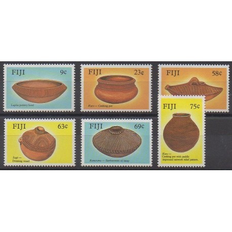 Fidji - 1988 - No 581/586 - Artisanat ou métiers