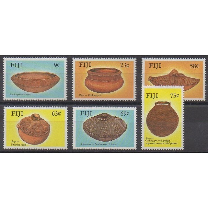 Fiji - 1988 - Nb 581/586 - Craft