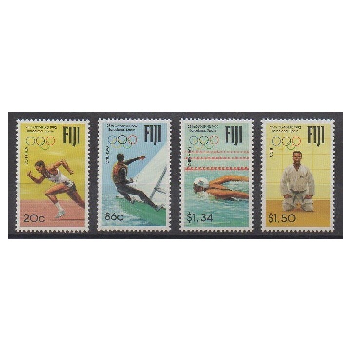 Fidji - 1992 - No 674/677 - Jeux Olympiques d'été