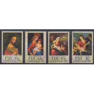 Fidji - 1995 - No 767/770 - Peinture - Noël