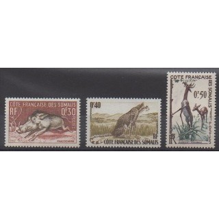 Somali Coast - 1958 - Nb 287/289 - Mamals