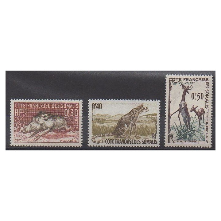 Somali Coast - 1958 - Nb 287/289 - Mamals