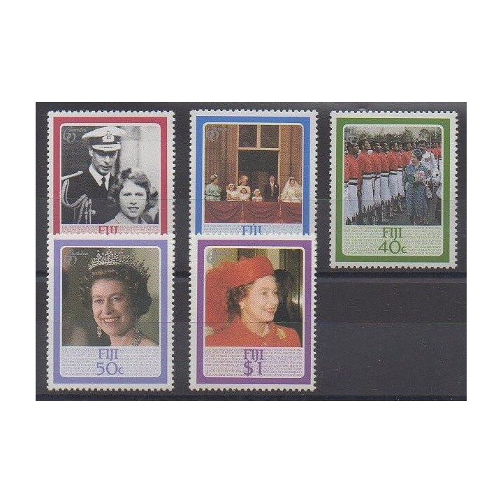 Fidji - 1986 - No 535/539 - Royauté - Principauté