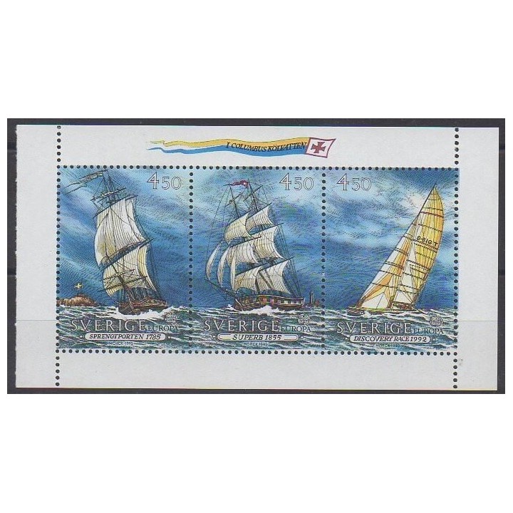 Suède - 1992 - No BF22 - Christophe Colomb - Europa