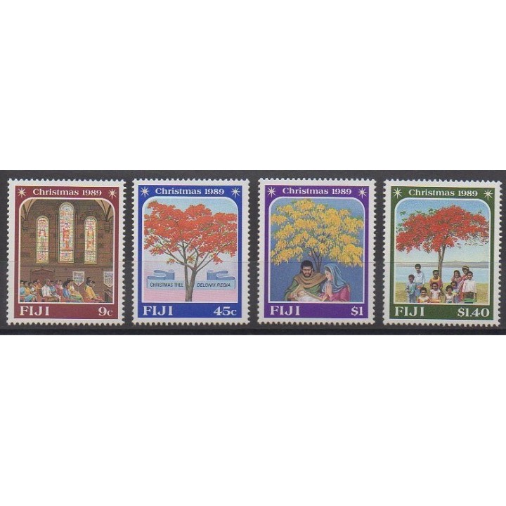 Fiji - 1989 - Nb 611/614 - Christmas