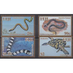 Fiji - 2010 - Nb 1218/1221 - Reptils