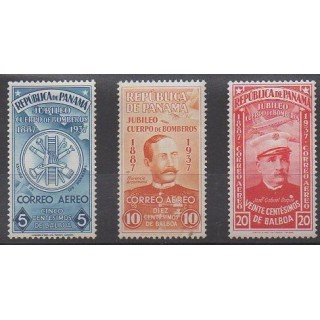 Panama - 1937 - Nb PA33/PA35 - Firemen - Mint hinged - Mint hinged