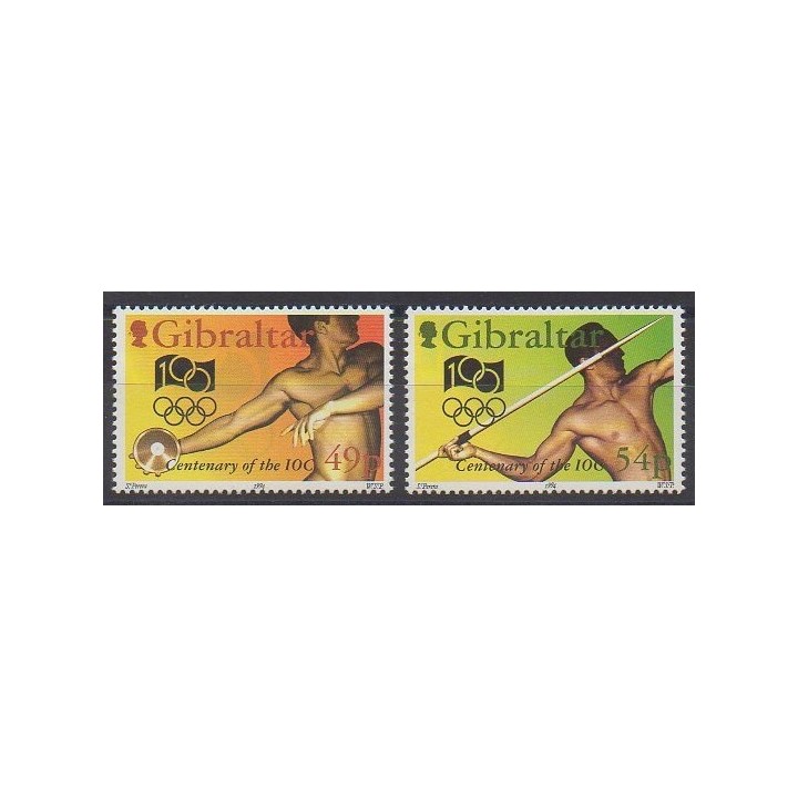 Gibraltar - 1994 - Nb 709/710 - Summer Olympics