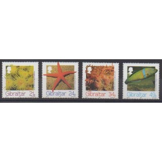 Gibraltar - 1994 - Nb 704/707 - Sea animals