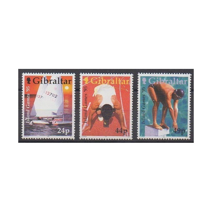 Gibraltar - 1995 - No 723/725 - Sports divers