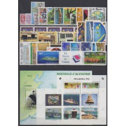 New Caledonia - Complete year - 1994 - Nb 654/679 - PA310/PA326 - BF16/BF17