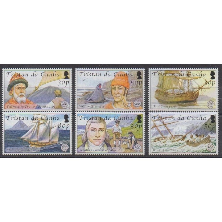 Tristan da Cunha - 2006 - Nb 805/810 - Various Historics Themes